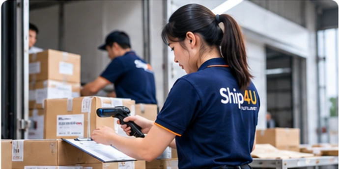 พนักงาน Ship4U จัดการออเดอร์ Fulfillment,